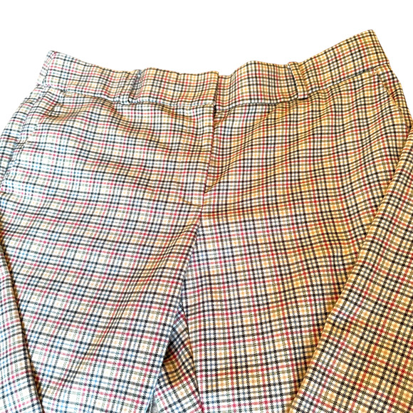 LOFT - Women's Slim Fit Plaid Ankle Trouser Pants, Size 10, multi-color - Picture 8 of 10